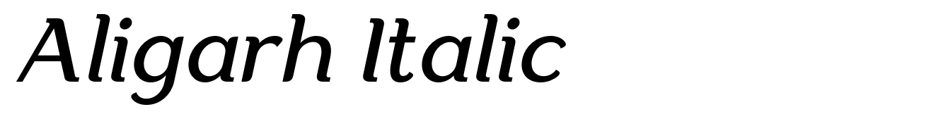 Aligarh Italic